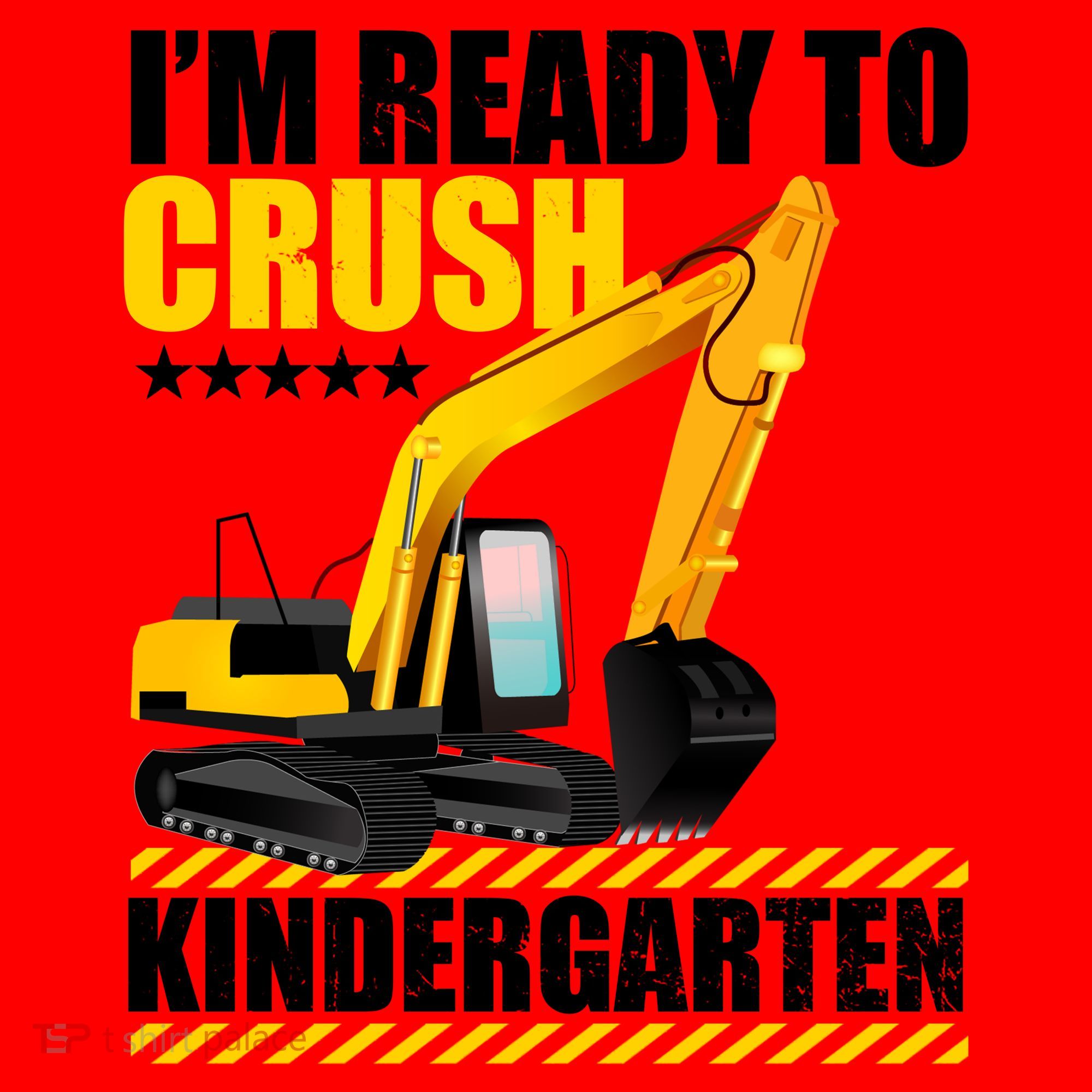 I'm Ready To Crush Kindergarten Bulldozer Back To School Santa Hat