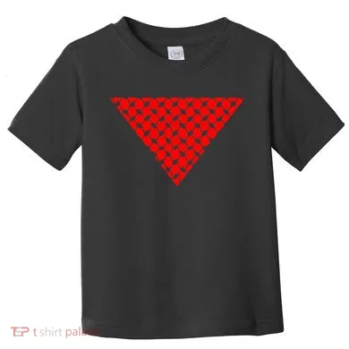 Inverted Red Triangle With Patterns Toddler T-Shirt