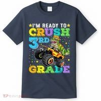 I'm Ready To Crush 3rd Grade Monster Truck Dinosaur Boy T-Shirt thumb 0