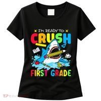 I'm Ready To Crush 1st Grade Shark Back To School Women's T-Shirt thumb 0