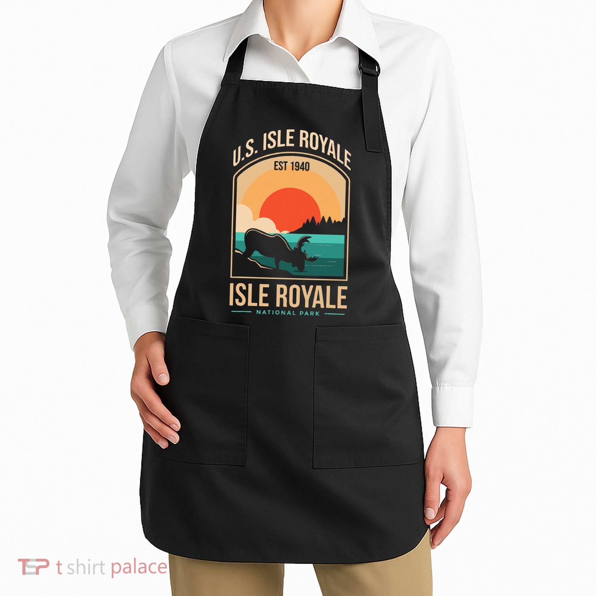 Isle Royale US National Park Michigan USA Parks Lover Gift Apron