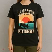 Isle Royale US National Park Michigan USA Parks Lover Gift T-Shirt thumb 4