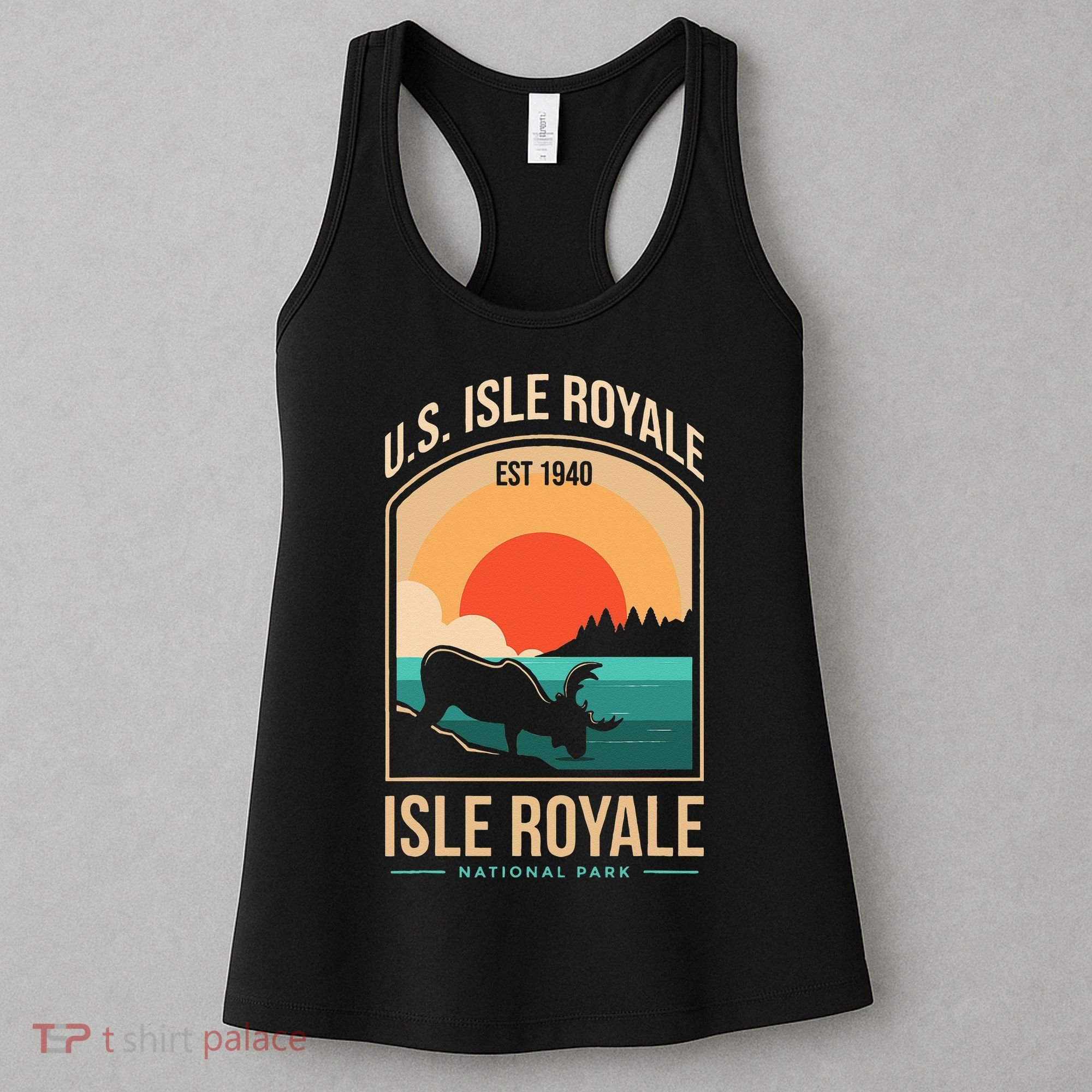 Isle Royale US National Park Michigan USA Parks Lover Gift Women's Tank Top