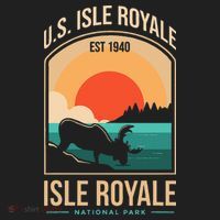 Isle Royale US National Park Michigan USA Parks Lover Gift Hat thumb 2