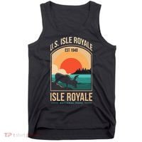 Isle Royale US National Park Michigan USA Parks Lover Gift Tank Top thumb 0