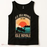 Isle Royale US National Park Michigan USA Parks Lover Gift Tank Top thumb 2