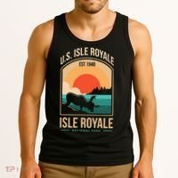 Isle Royale US National Park Michigan USA Parks Lover Gift Tank Top thumb 3