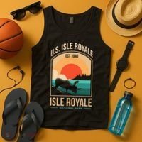 Isle Royale US National Park Michigan USA Parks Lover Gift Tank Top thumb 4