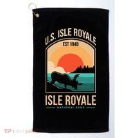 Isle Royale US National Park Michigan USA Parks Lover Gift Golf Towel thumb 0