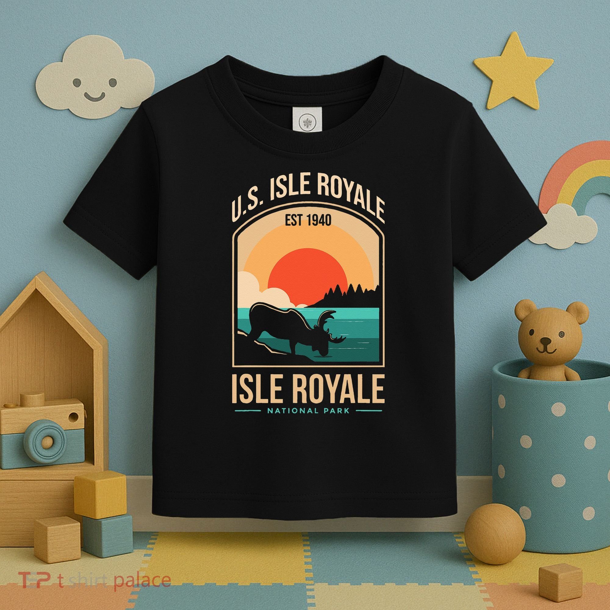 Isle Royale US National Park Michigan USA Parks Lover Gift Toddler T-Shirt