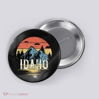 Idaho Retro Vintage Button