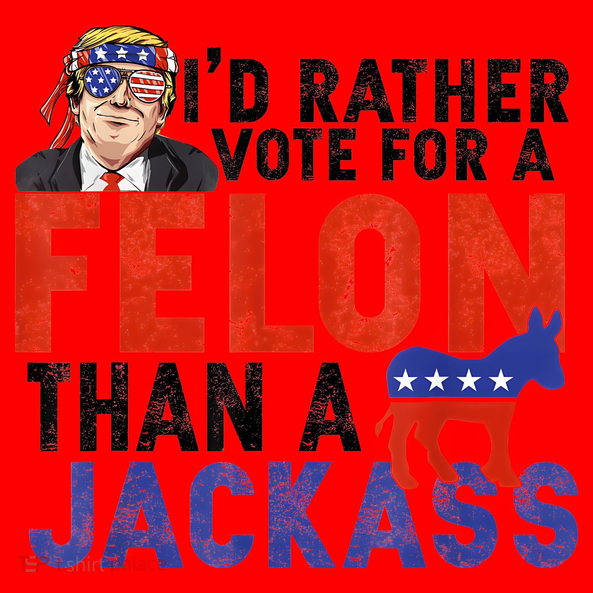 I’D Rather Vote For A Felon Than A Jack Ass Santa Hat