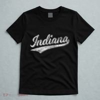 Indiana Retro Vintage Baseball Sports Script Flag Swoosh T-Shirt thumb 5