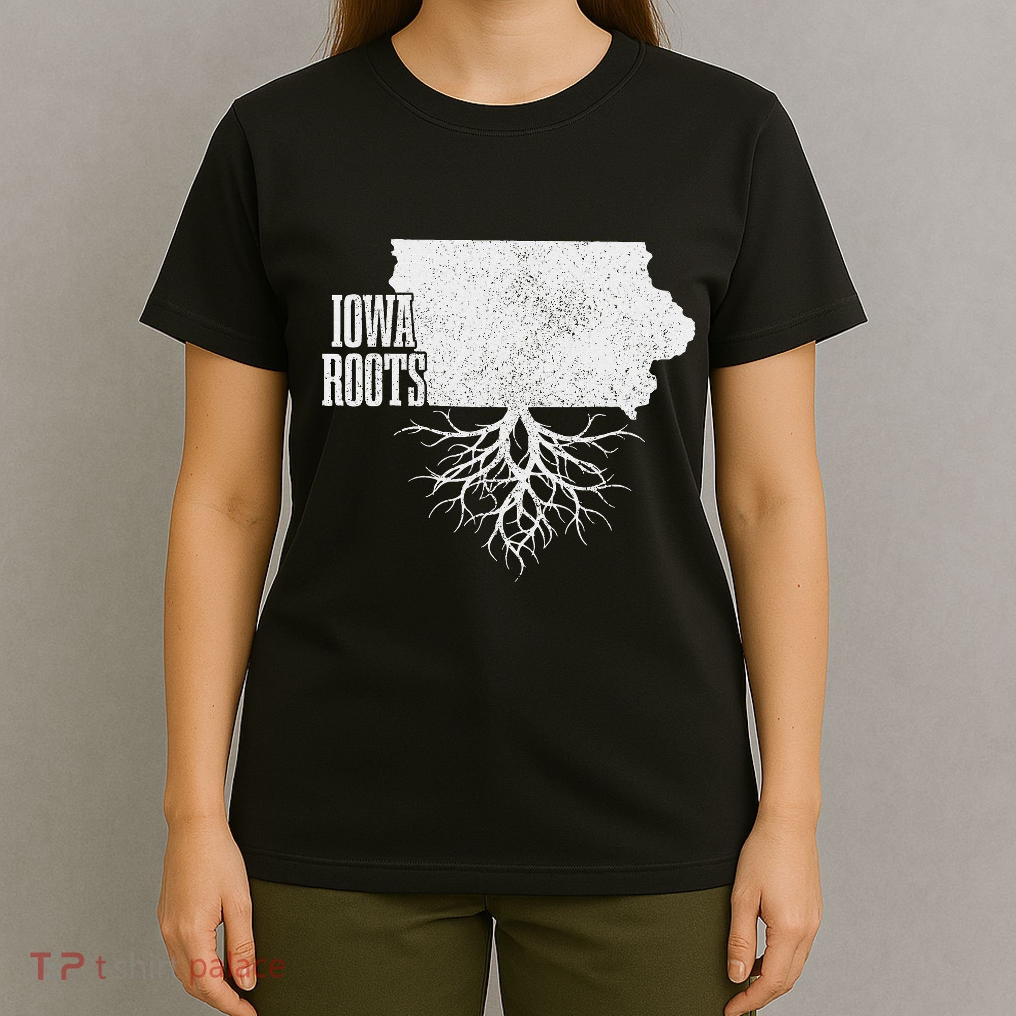 Iowa Roots Vintage Usa America California T-Shirt