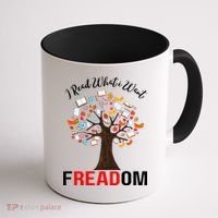 I Read What I Want Banned Books Week Librarian Coffee Mug thumb 1