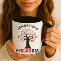I Read What I Want Banned Books Week Librarian Coffee Mug thumb 3