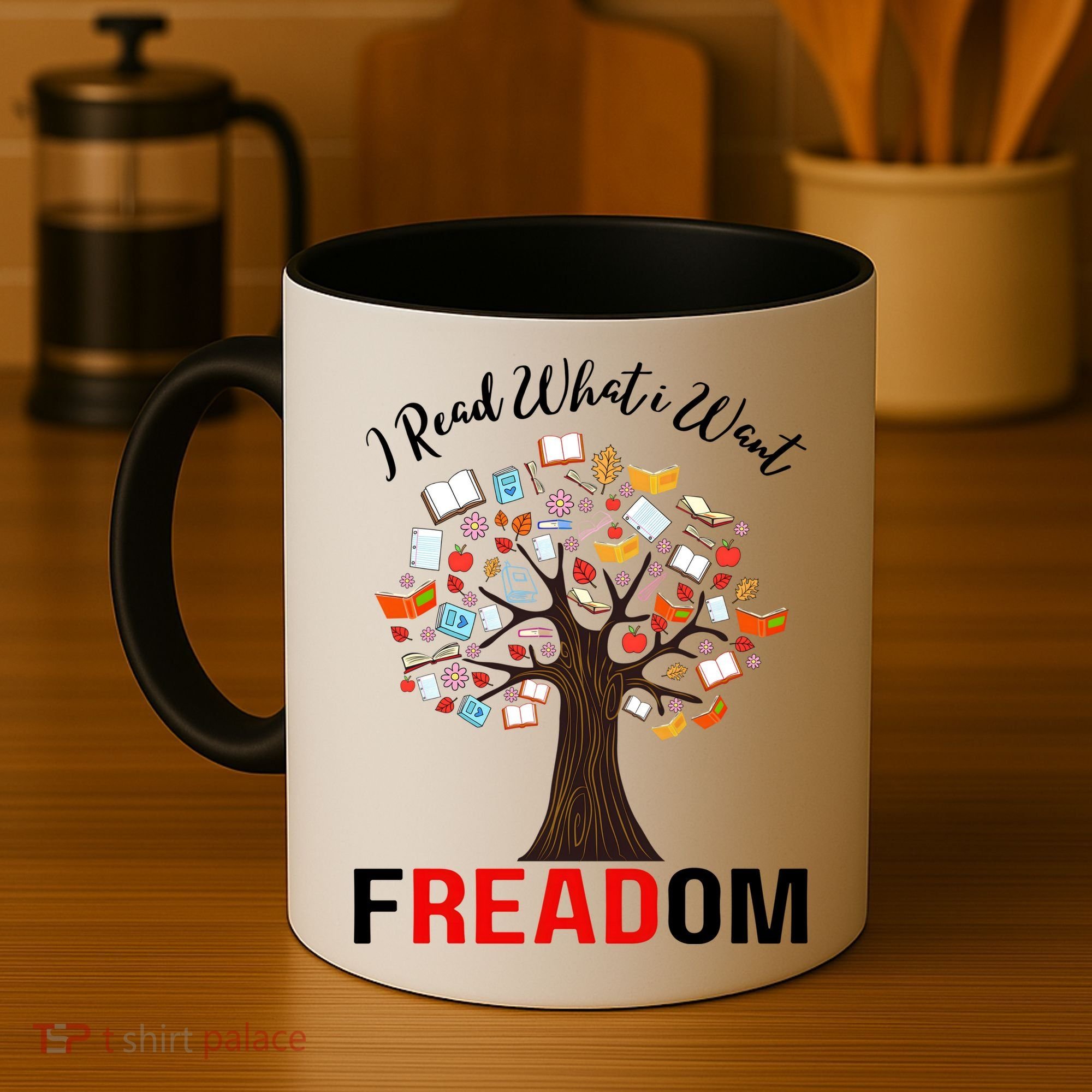 I Read What I Want Banned Books Week Librarian Coffee Mug