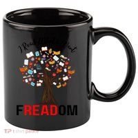 I Read What I Want Banned Books Week Librarian 11oz C Handle Ceramic Mug thumb 0