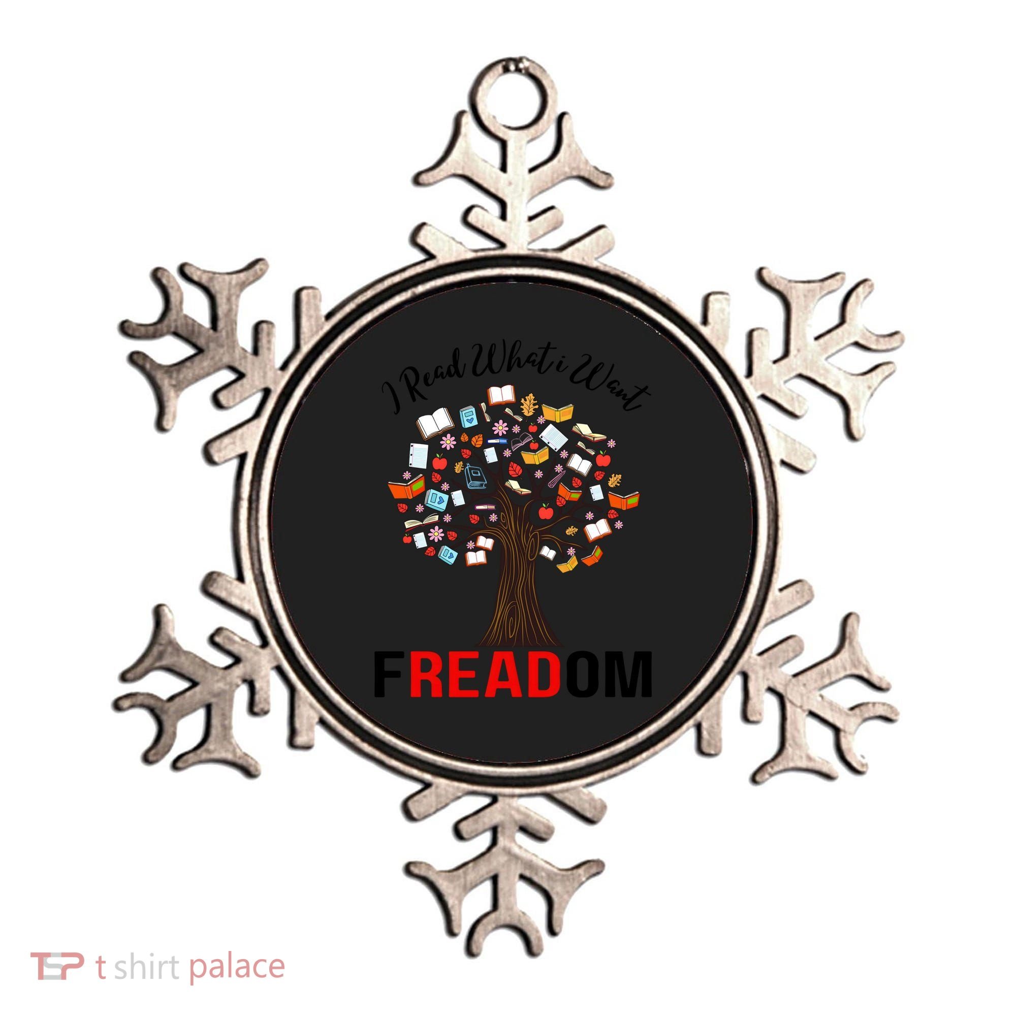 I Read What I Want Banned Books Week Librarian Ornament