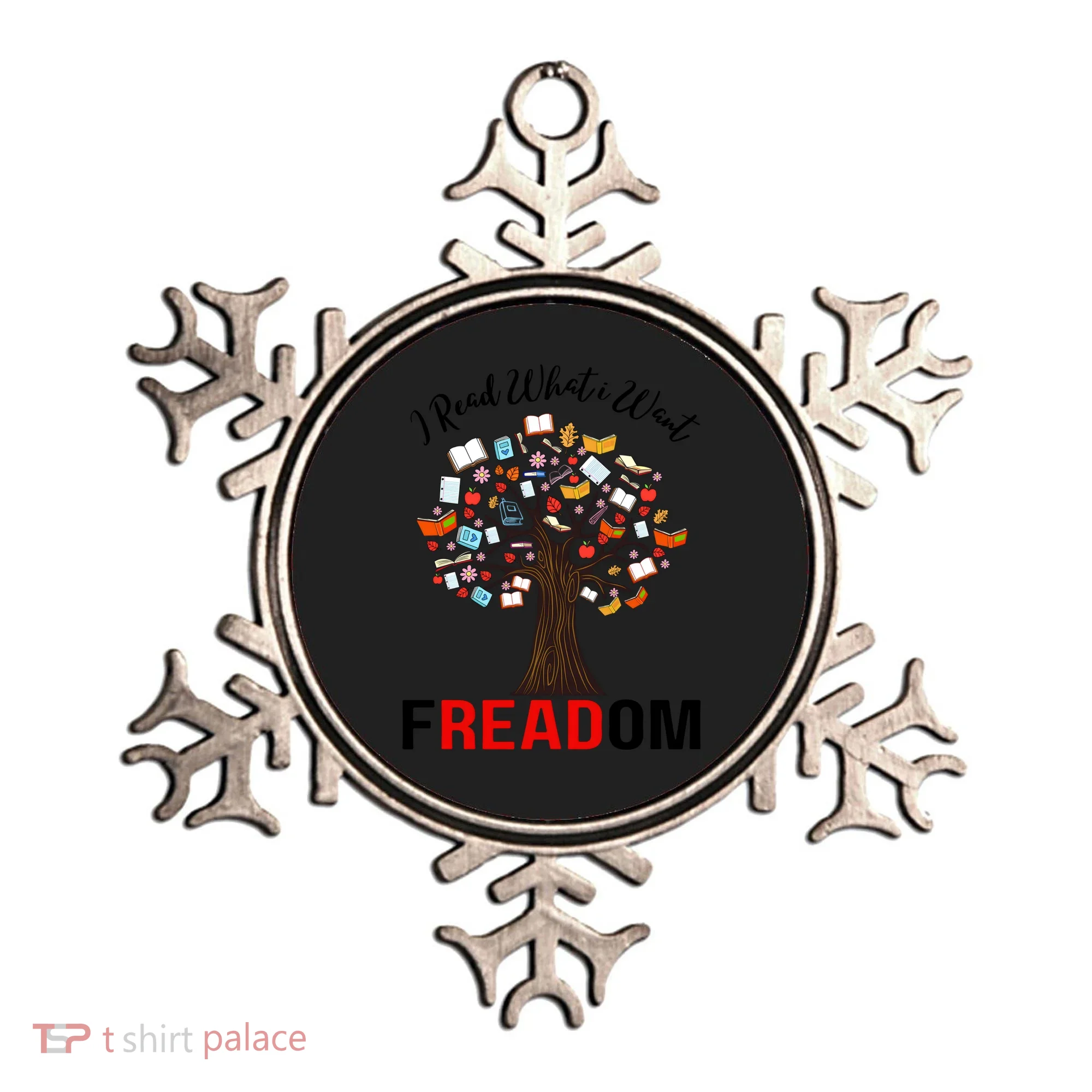 I Read What I Want Banned Books Week Librarian Ornament