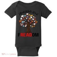 I Read What I Want Banned Books Week Librarian Baby Bodysuit thumb 0