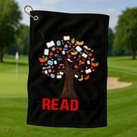 I Read What I Want Banned Books Week Librarian Golf Towel thumb 1