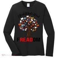 I Read What I Want Banned Books Week Librarian Women's Long Sleeve Shirt thumb 0