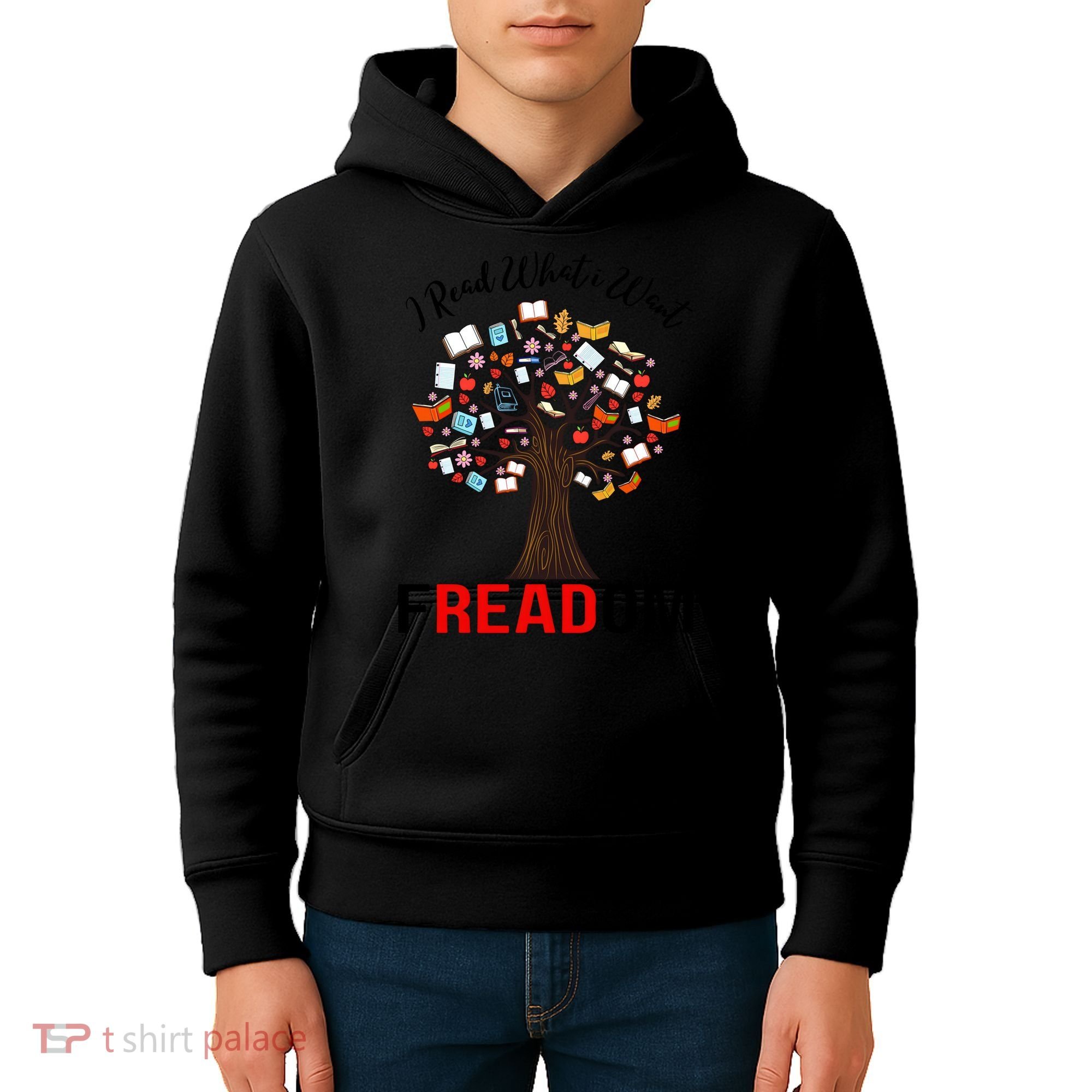 I Read What I Want Banned Books Week Librarian Kids Hoodie