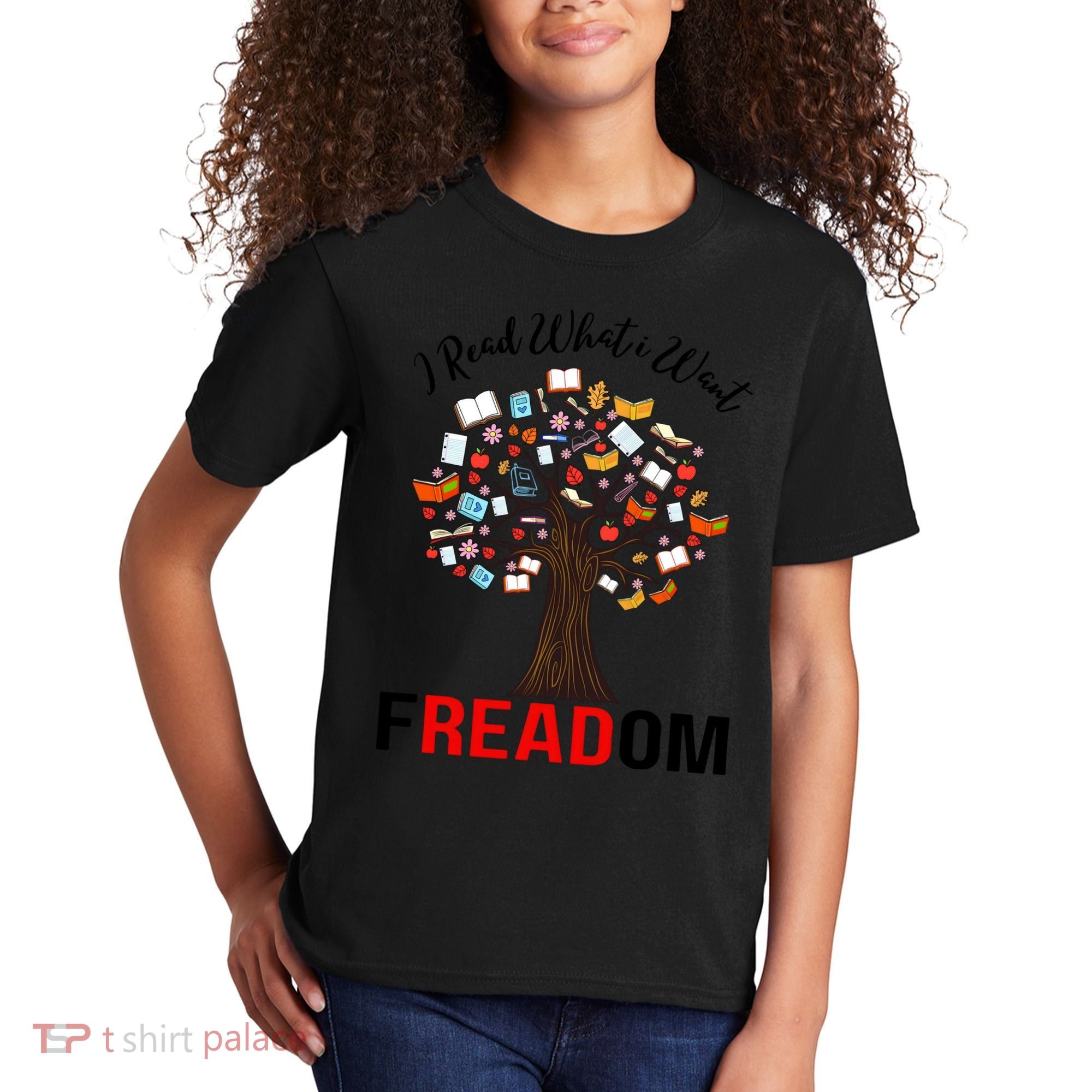 I Read What I Want Banned Books Week Librarian Kids T-Shirt