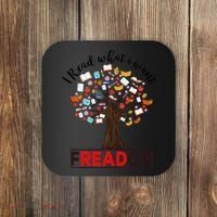 I Read What I Want Banned Books Week Librarian Coaster thumb 0