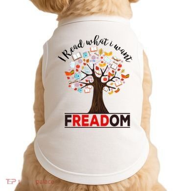 I Read What I Want Banned Books Week Librarian Doggie Tank