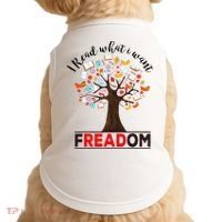 I Read What I Want Banned Books Week Librarian Doggie Tank thumb 0