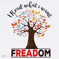 I Read What I Want Banned Books Week Librarian Button thumb 1