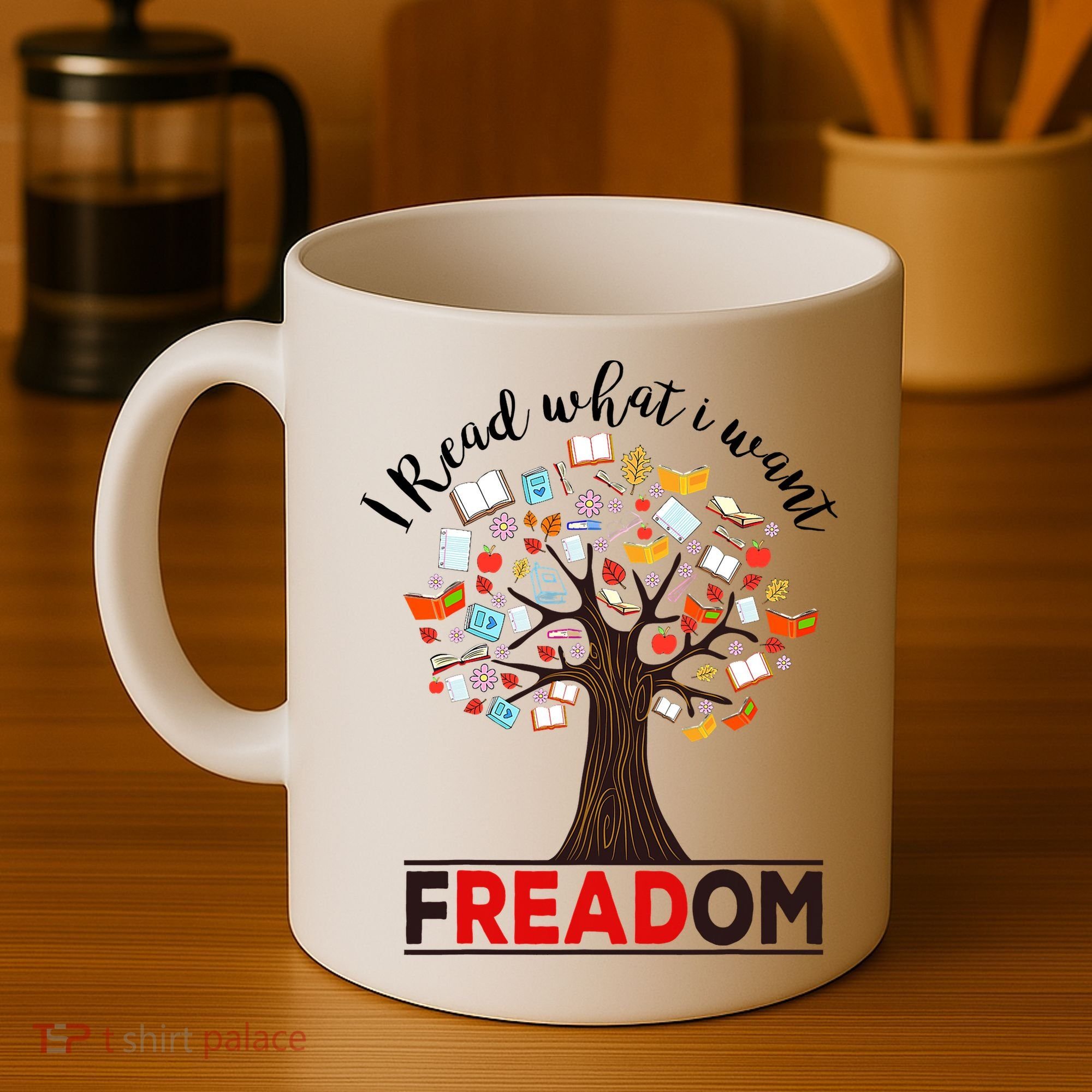 I Read What I Want Banned Books Week Librarian Coffee Mug