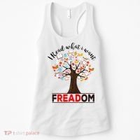 I Read What I Want Banned Books Week Librarian Women's Tank Top thumb 0
