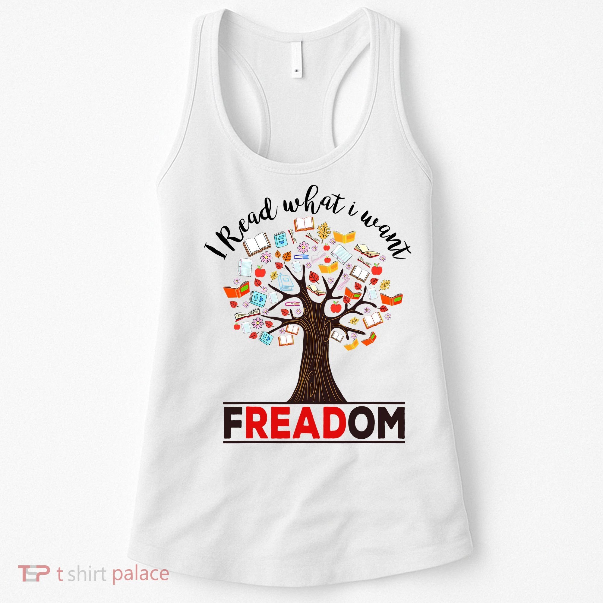 I Read What I Want Banned Books Week Librarian Women's Tank Top