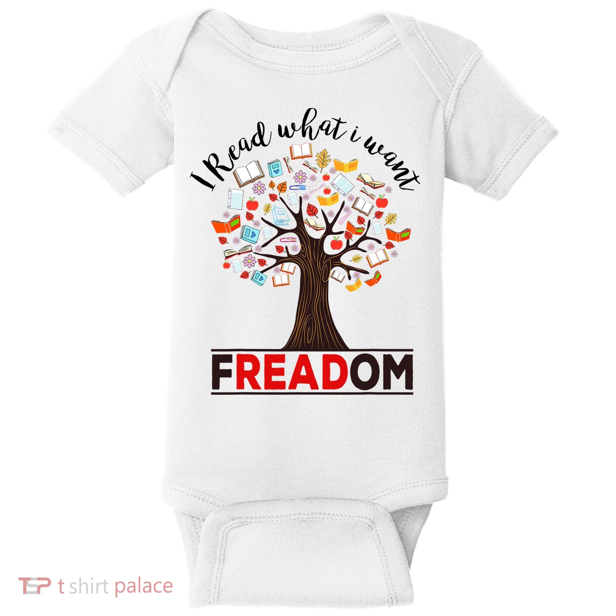 I Read What I Want Banned Books Week Librarian Baby Bodysuit