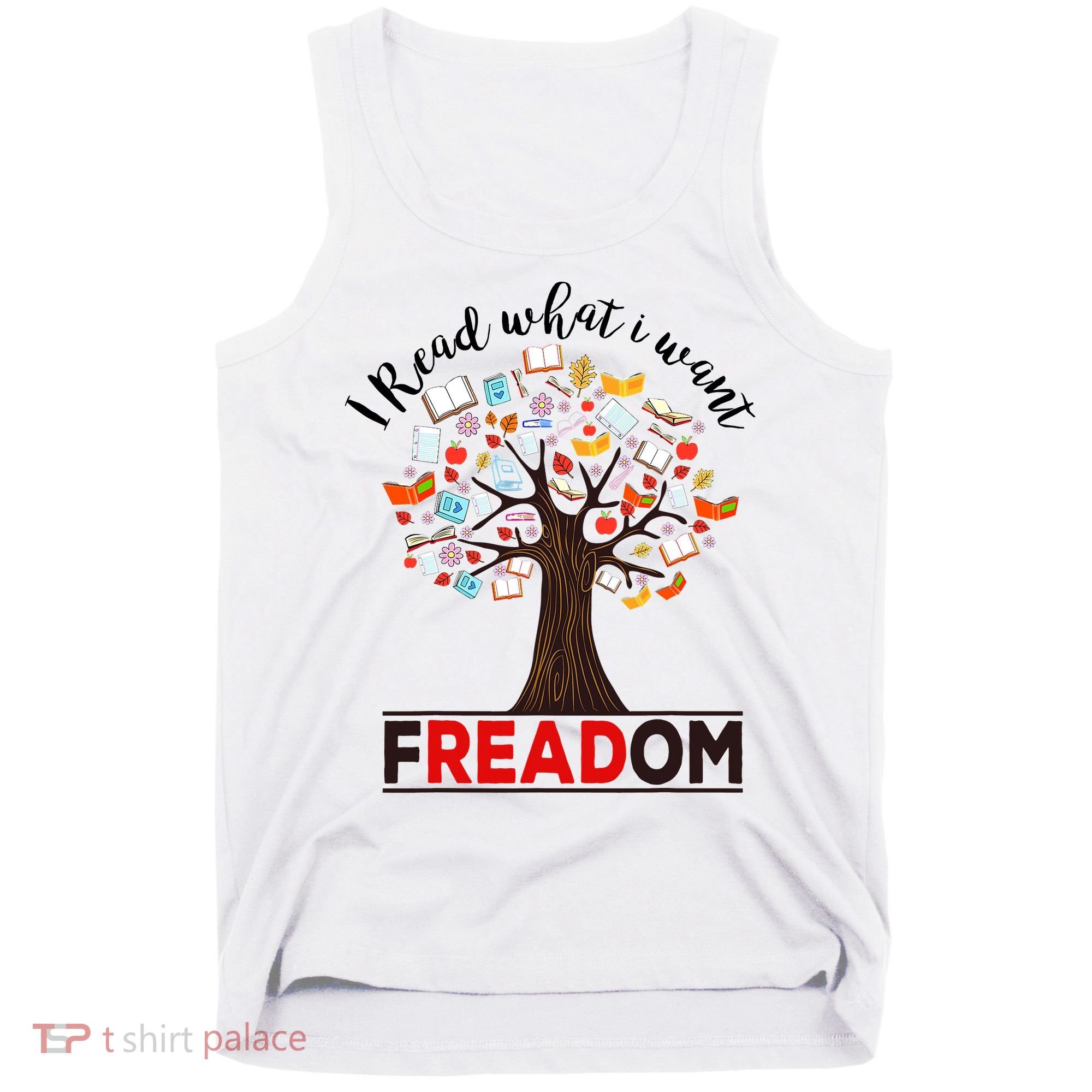 I Read What I Want Banned Books Week Librarian Tank Top