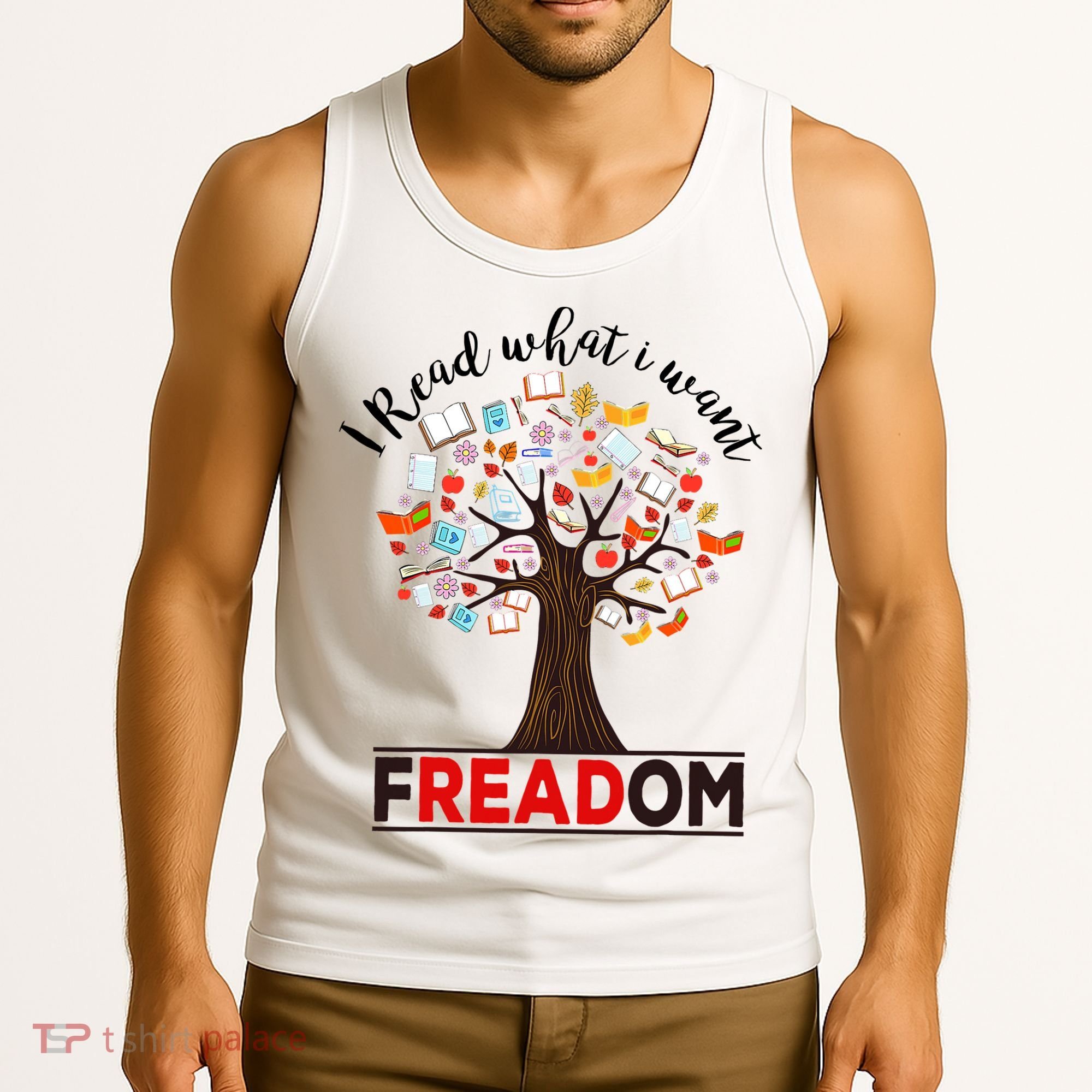 I Read What I Want Banned Books Week Librarian Tank Top