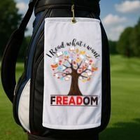 I Read What I Want Banned Books Week Librarian Golf Towel thumb 2