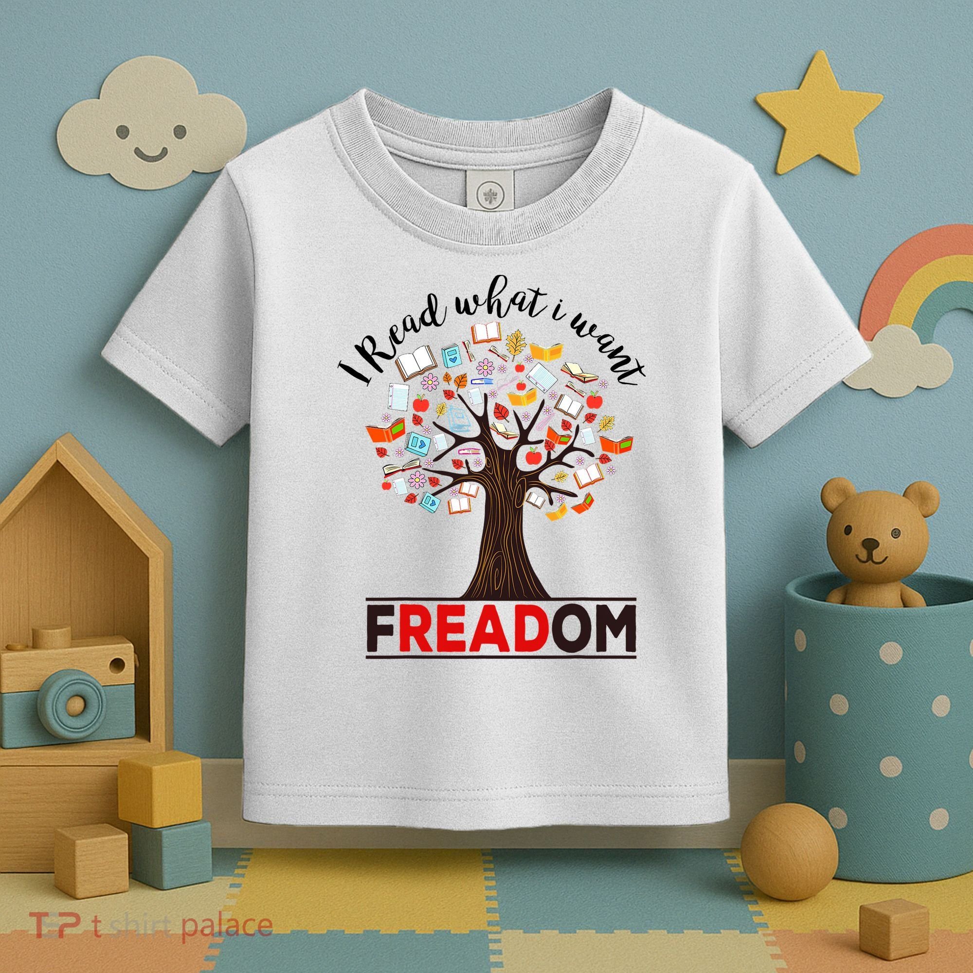 I Read What I Want Banned Books Week Librarian Toddler T-Shirt