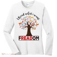 I Read What I Want Banned Books Week Librarian Women's Long Sleeve Shirt thumb 0