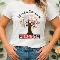 I Read What I Want Banned Books Week Librarian Women's T-Shirt thumb 2