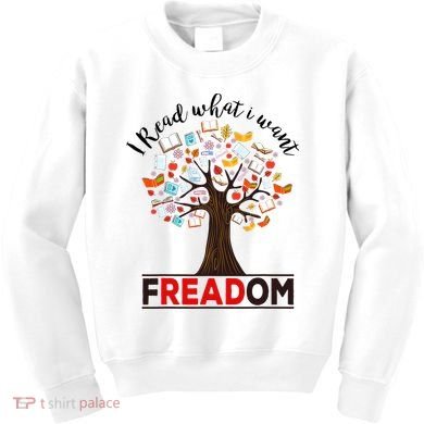 I Read What I Want Banned Books Week Librarian Kids Sweatshirt
