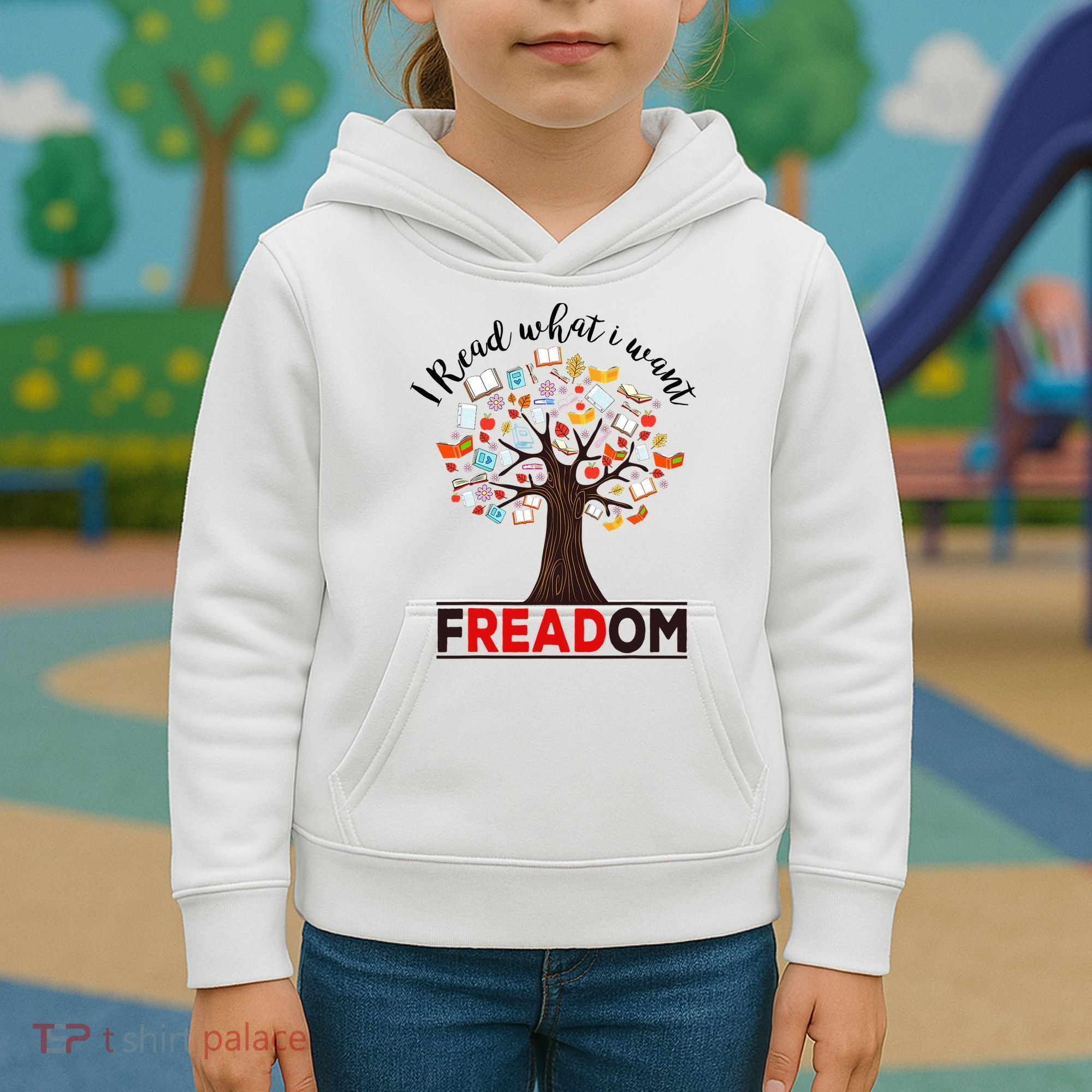 I Read What I Want Banned Books Week Librarian Kids Hoodie
