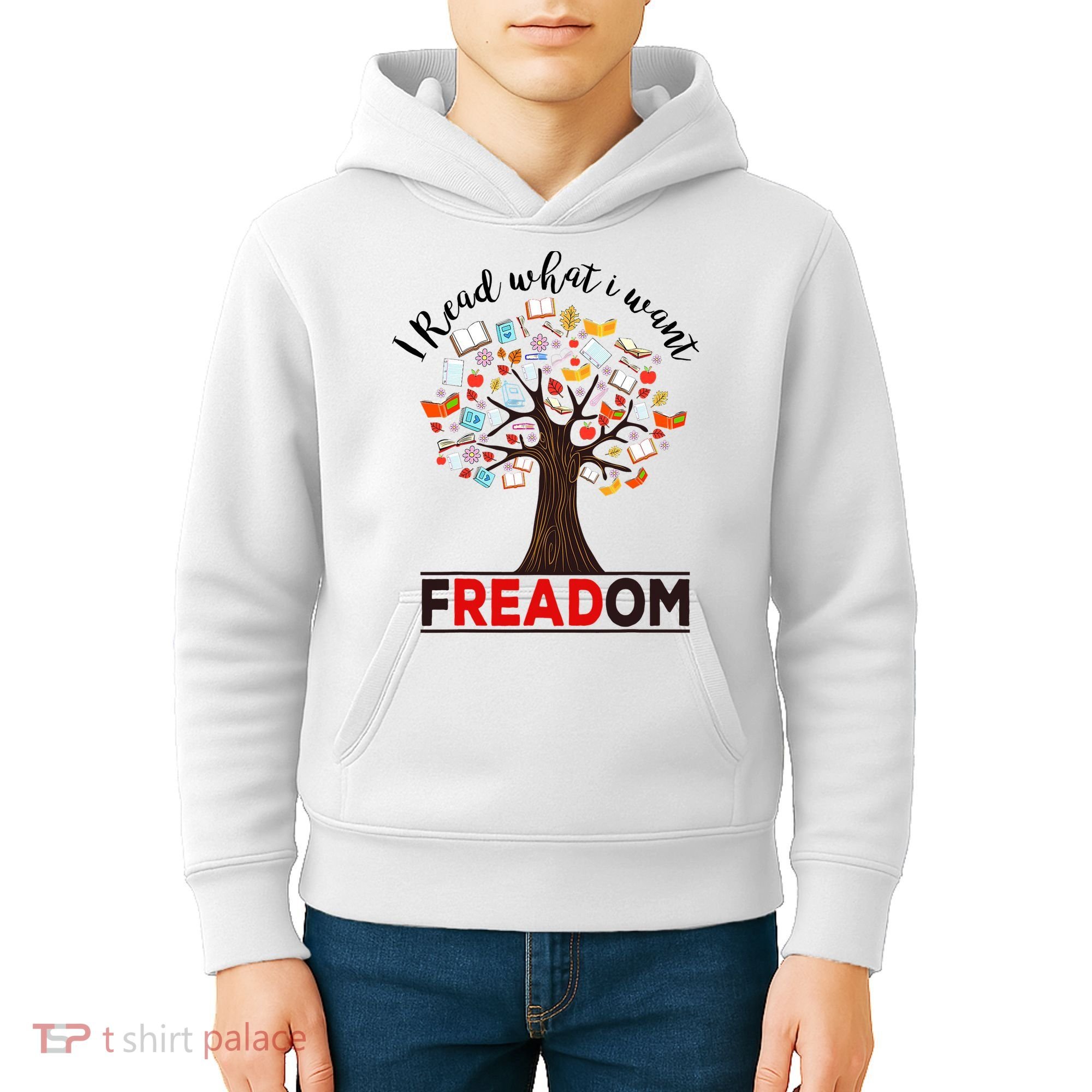 I Read What I Want Banned Books Week Librarian Kids Hoodie