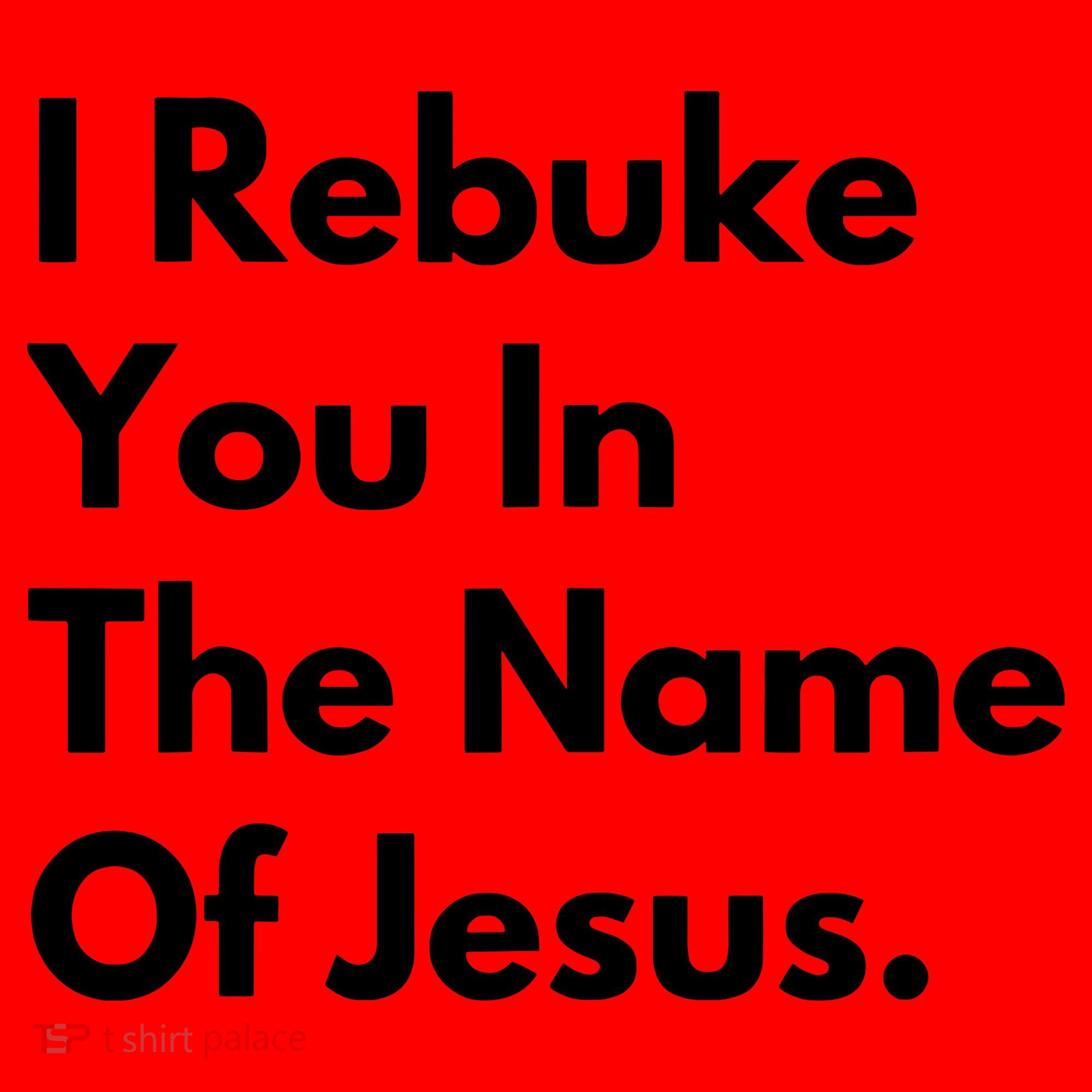 I Rebuke You In The Name Of Jesus Santa Hat