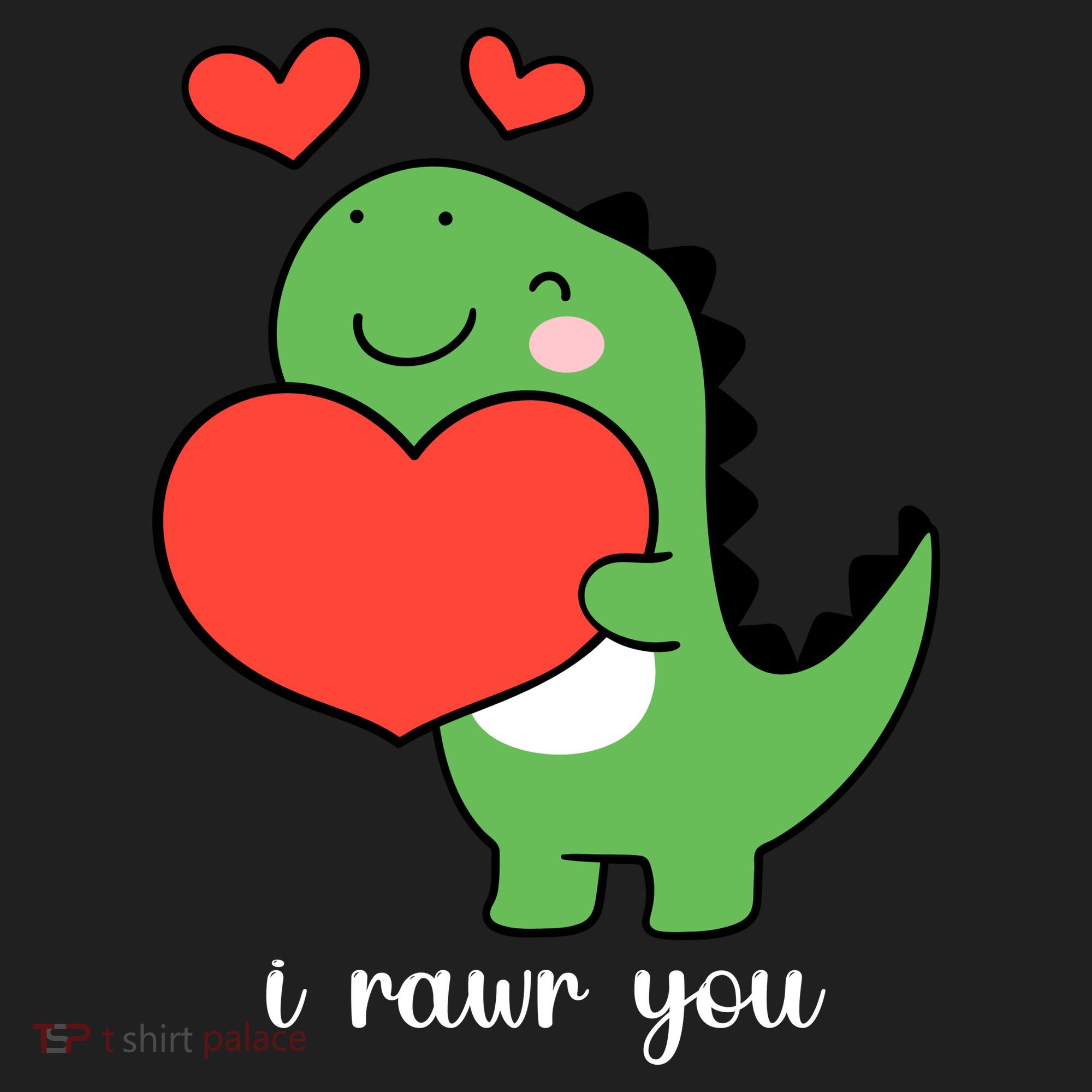 I Rawr You Cute Dinosaur Love Valentines Day Women's Sweatshirt