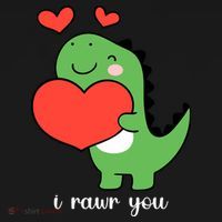 I Rawr You Cute Dinosaur Love Valentines Day Toddler Hoodie thumb 2