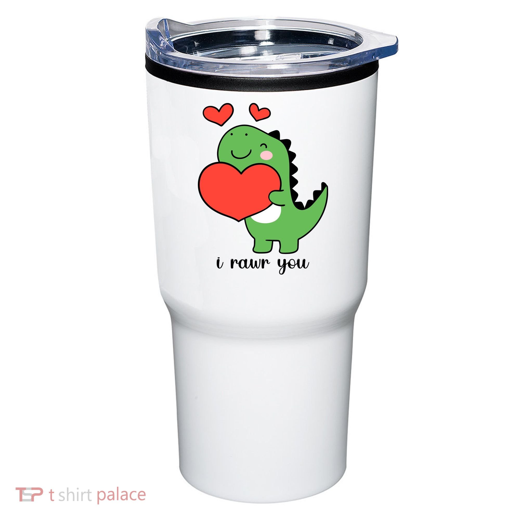 I Rawr You Cute Dinosaur Love Valentines Day Tumbler